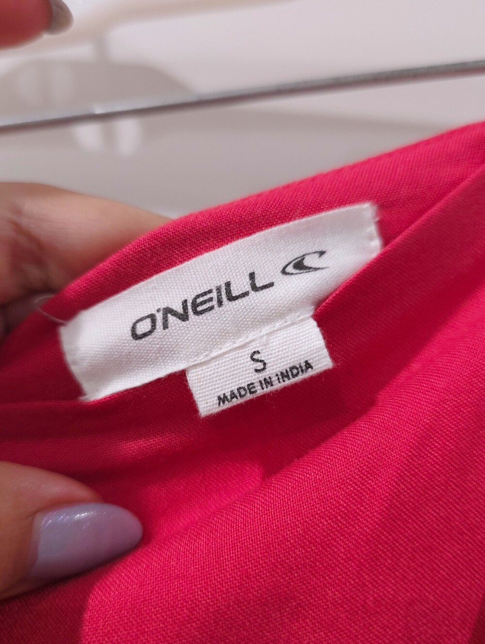 ONEILL Women’s High-Low Cascade Maxi Summer Skirt - Coral Pink 100% Viscose - Picture 6 of 12